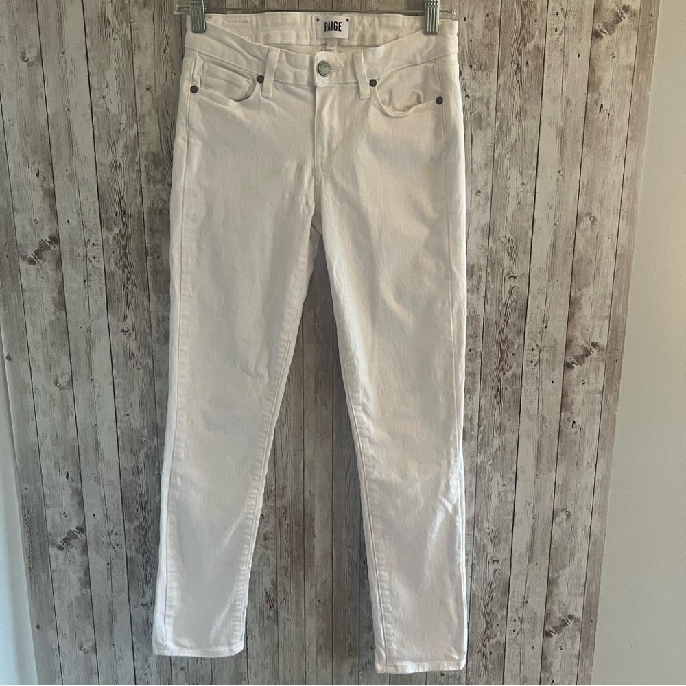 PAIGE Women's Skinny White Jeans 27